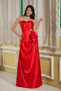 2013 Column Sweetheart Red Long Prom Dress for Red Carpet