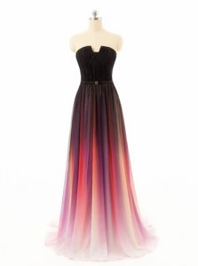 Noble High-neck Sleeveless Tulle Prom Evening Gown Beading Backless
