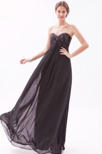 Escondido CA Black Empire Prom Bridesmaid Dress with Beading 2014
