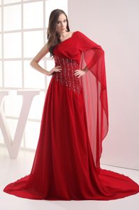 Red One Shoulder Beaded Prom formal Dress in Oxfordshire