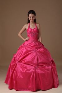 Thousand Oaks CA Hot Pink Dresses for Quinceanera with Beading