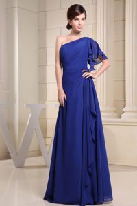 the Brand New Style Floor-length Chiffon Prom Evening Dress One Shoulder