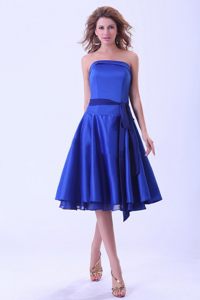 Santa Ana Heights CA Sash Quinceanera Dama Dress in Royal Blue