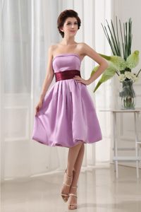 Soft and Girly Strapless Lavender Sweet 15 Dresses Taffeta with Sash