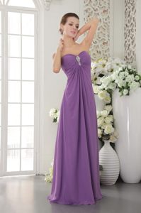 Orange CA Purple Chiffon Sweetheart Beaded Prom Evening Dress