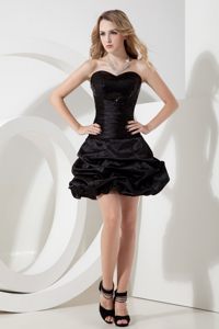 Layered Ruffles and Sweetheart for Black Prom Gown Dress in IL