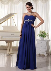 Noble Chiffon Royal Blue Mother Of The Bride Dresses Sweetheart