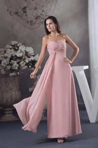 Sophisticated Sweetheart Prom Formal Dress Beading in Baby Pink