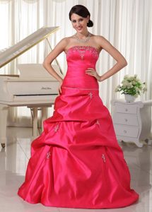 Luxurious Floor-length Prom Homecoming Dresses Beading Pick-ups