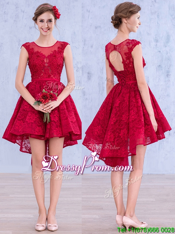 red dama dress