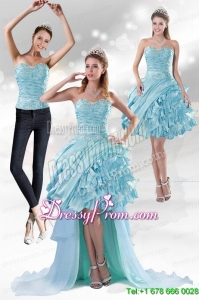 Perfect Sweetheart 2015 Prom Skirts with Beading and Ruffled Layers