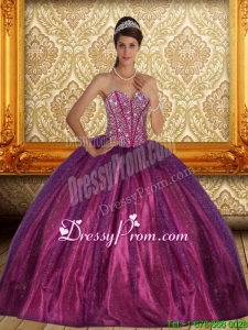 Brand New Beading Sweetheart Fabulous Quinceanera Dresses Sweet 15 Dress for 2015