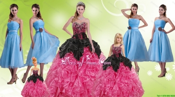 Multi Color Sweetheart Quinceanera Gown and Strapless Hand Made Flower Prom Dresses and Ruffles and Beading Little Girl Dress