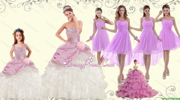 Strapless Beading Multi Color Quinceanera Dress and Ruching Short Prom Dresses and Beading Multi Color Little Girl Dress