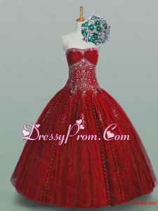 Classical Strapless Sweet 16 Dresses with Beading and Appliques