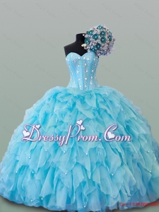 Elegant Beading Sweetheart Quinceanera Dresses for 2015