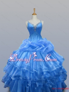 Beautiful Beaded Quinceanera Dresses with Ruffled Layers for 2015