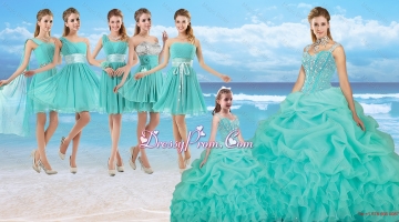 Perfect Beaded Quinceanera Dresses and Cheap Short Dama Dresses and New Turquoise Little Girl Dresses