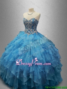 Perfect Sweetheart Quinceanera Dresses with Beading and Ruffles