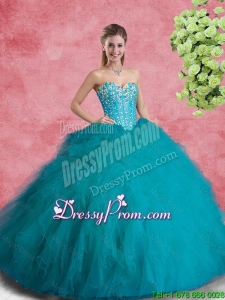 Classical Beaded Sweetheart Quinceanera Dresses with Ruffles