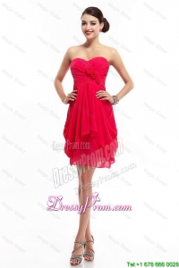 Fashionable Hand Made Flowers Prom Dresses with Sweetheart