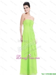 New Arrivals Strapless Beaded Prom Dresses 2016 in Spring Green