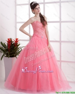 New Arrivals A Line Sweetheart Prom Dresses in Watermelon