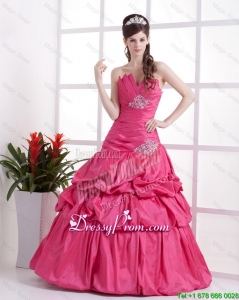 A Line Sweetheart 2016 Prom Gowns with Pick Ups and Beading