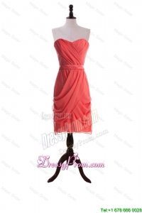 Short Prom Dresses with Belt and Ruching On Sale
