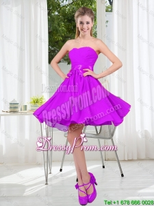 2015 Fall A Line Sweetheart Dama Dresses