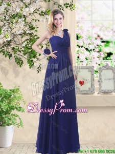 Classical Hand Made Flowers Dama Dresses with Asymmetrical