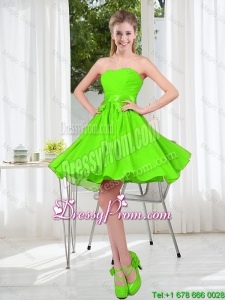 2016 Summer A Line Sweetheart Prom Dresses in Spring Green