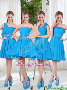 Exclusive 2016 Prom Dresses with Ruching in Blue