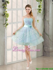 Custom Made A Line Strapless Prom Dresses with Ruching
