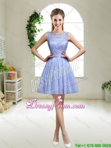 Popular 2016 Appliques Lavender Prom Dresses with Bateau