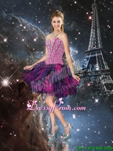 Sturning Sweetheart Beaded Prom Dresses in Multi Color for Cocktail