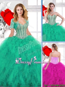 New Arrivals Beading and Ruffles Quinceanera Gowns