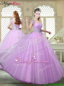 Perfect Ball Gown Scoop Quinceanera Gowns with Appliques