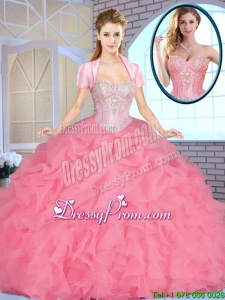 Exclusive Sweetheart Quinceanera Dresses Beading and Ruffles