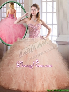 Luxurious Floor Length Sweet 16 Dresses with Ball Gown