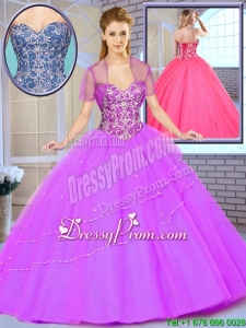 Popular Ball Gown Beading Sweet 16 Dresses with Sweetheart