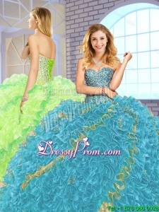 Hot Sale Floor Length Quinceanera Dresses with Lace Up