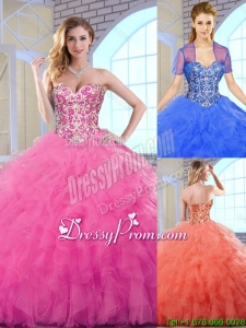 Elegant Ball Gown Sweetheart Quinceanera Dresses with Beading