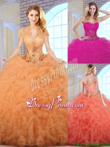 Elegant Ball Gown Sweetheart Quinceanera Dresses with Ruffles