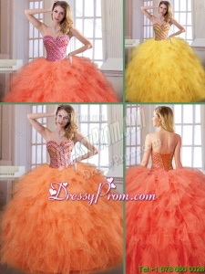 New Arrivals Fall Sweetheart Quinceanera Dresses with Floor Length