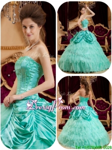 Elegant Elegant Pick Ups and Ruffles Quinceanera Gowns