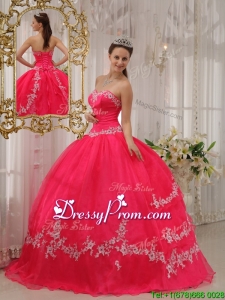 2016 Fabulous Ball Gown Sweetheart Appliques Quinceanera Dresses