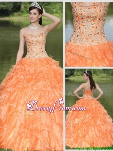 Exquisite Beading and Ruffles Layered Quinceanera Gowns