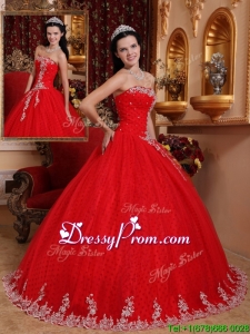 Fabulous Ball Gown Strapless Quinceanera Dresses with Appliques