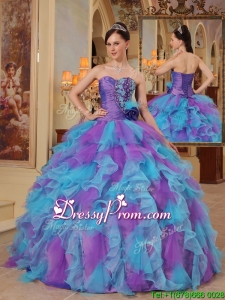 Pretty Multi Color Ball Gown Sweetheart Quinceanera Dresses